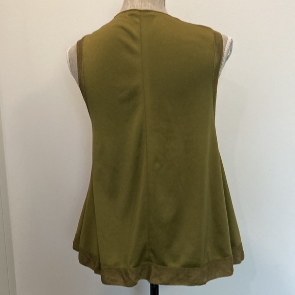 ZARA Green Sleeveless Flowy Top - Picture 10 of 14